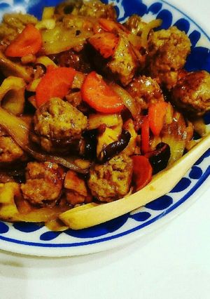 豚肉団子の酢豚風-レシピのメイン写真
