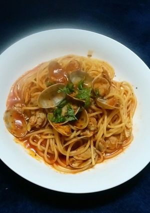 あさりのトマトJパスタ-レシピのメイン写真