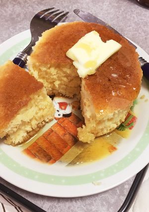 厚い！ホットケーキ 牛乳パックで型づくり-レシピのメイン写真