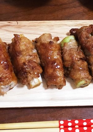 ＊長ネギの豚肉巻き ぽん酢ダレ＊-レシピのメイン写真