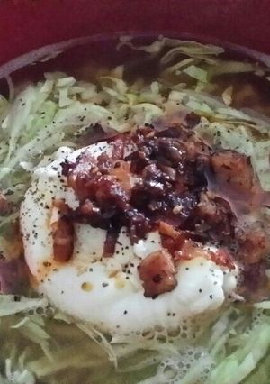 キャベツたっぷりインスタントラーメン-レシピのメイン写真