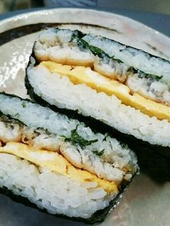 太刀魚蒲焼きのおにぎらず-レシピのメイン写真