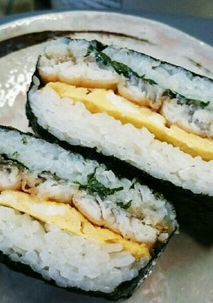 太刀魚蒲焼きのおにぎらず-レシピのメイン写真