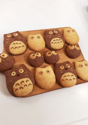 ホットケーキミックスでトトロクッキー♡-レシピのメイン写真