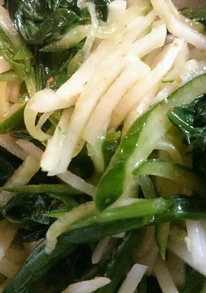 ほうれん草と大根のやみつきサラダ-レシピのメイン写真