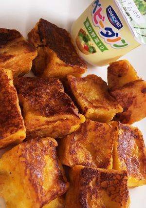 【離乳食】かぼちゃのフレンチトースト-レシピのメイン写真