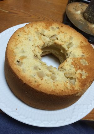 簡単！りんごのシフォンケーキ-レシピのメイン写真