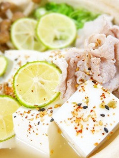 ひとり鍋 すだち香るお豆腐鍋-レシピのメイン写真