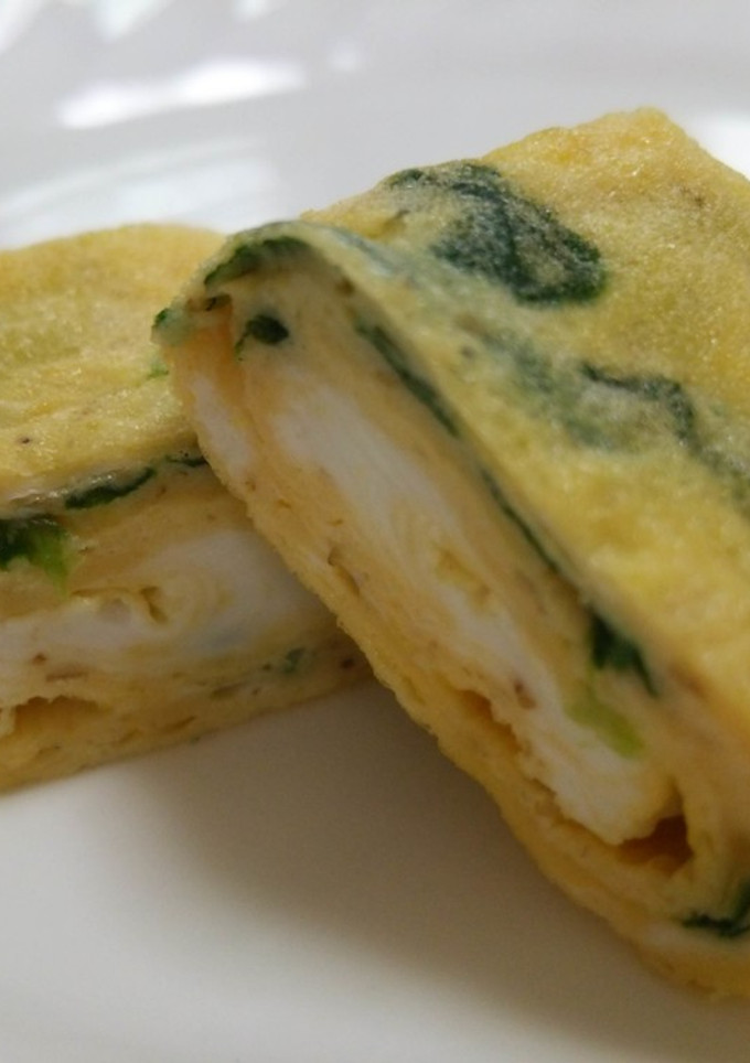 ほうれん草の胡麻和えリメイク☆甘い卵焼き-レシピのメイン写真