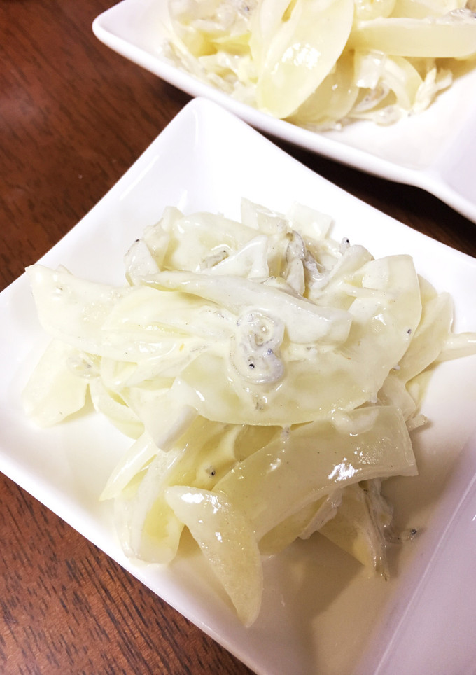 簡単レンチン♪玉ねぎのマヨわさび和え-レシピのメイン写真