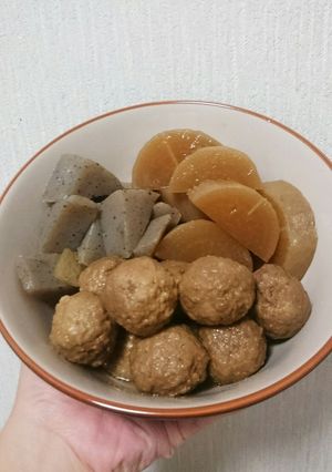 簡単に市販の肉団子で作る大根煮-レシピのメイン写真