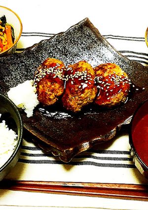 ♡和風ハンバーグ♡ポン酢ソース♡肉汁♡-レシピのメイン写真