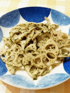 蓮根の青海苔バターソテー-レシピのメイン写真