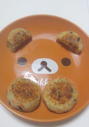 手づかみお焼き☆チーズ入りポテトコロッケ-レシピのメイン写真