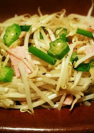 おくらともやしのシャキシャキ中華炒め-レシピのメイン写真