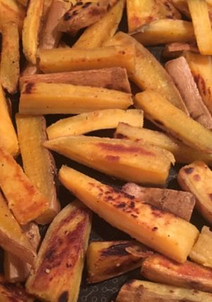 ココナッツ風味のさつま芋のフライドポテト-レシピのメイン写真