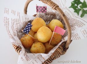 サクッもち♪コンソメ&チーズポテトボール-レシピのメイン写真