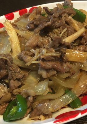 ご飯にビールに☆牛肉とキノコの甘辛炒め-レシピのメイン写真