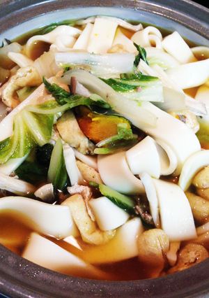 残りのかぼちゃの煮物でほうとう☆-レシピのメイン写真