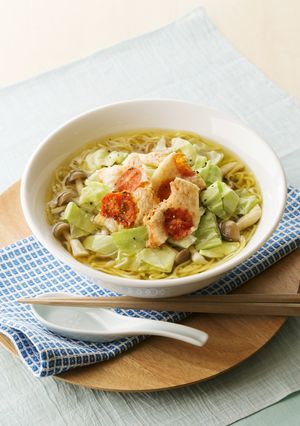 大満足♡香ばしチーズの塩カレーラーメン！-レシピのメイン写真
