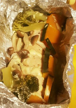 幼児食★鮭の野菜たっぷりホイル焼き-レシピのメイン写真