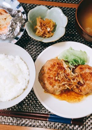♡卵不要！基本のチーズインハンバーグ-レシピのメイン写真