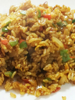 野菜ゴロゴロ カレー炒飯♪(+ドリア)-レシピのメイン写真