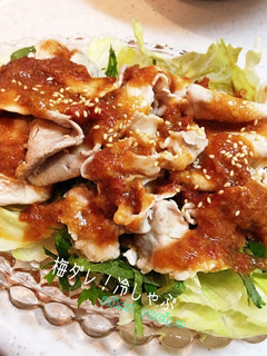 *さっぱり!梅ダレ冷しゃぶサラダ*-レシピのメイン写真