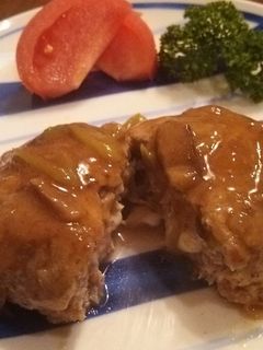 チーズイン照り焼きハンバーグ-レシピのメイン写真