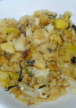 サツマイモと芽ひじきの塩鯖ご飯-レシピのメイン写真