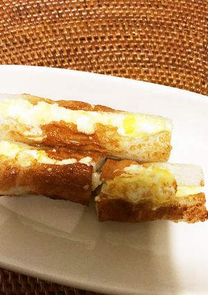 簡単美味しいちくわの卵サラダ詰め焼き-レシピのメイン写真