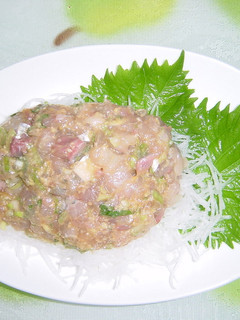 パックのお刺身で鯵のなめろう-レシピのメイン写真