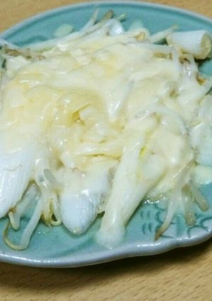 5分で簡単おつまみ！ネギもやしチーズ-レシピのメイン写真