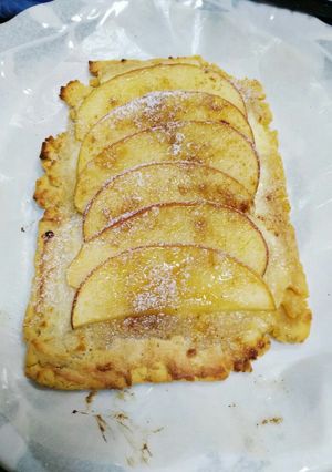 大豆粉でヘルシー　アップルプラムクーヘン-レシピのメイン写真