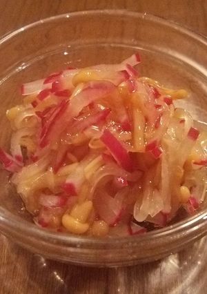 サラダ大根となめ茸の和え物-レシピのメイン写真