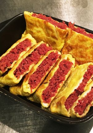 コンビーフの玉子巻き とんぺい焼き風-レシピのメイン写真