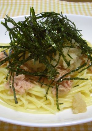 ツナおろしスパ-レシピのメイン写真