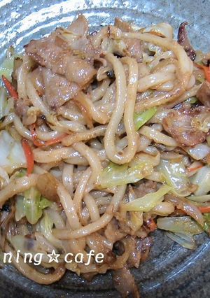 明太子の焼きうどん♪-レシピのメイン写真
