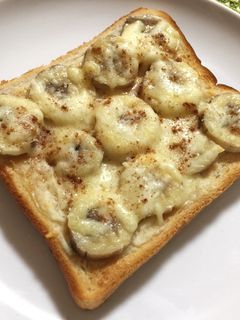 ピーナッツクリーム&バナナチーズトースト-レシピのメイン写真