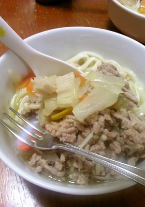 汁まで美味しい減塩うどん（塩分2g）-レシピのメイン写真