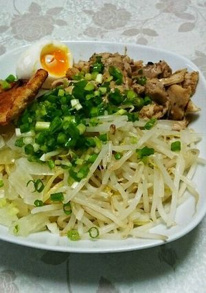 我が家のまぜそば-レシピのメイン写真