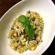 海老とバジルのショートパスタ(フジッリ)