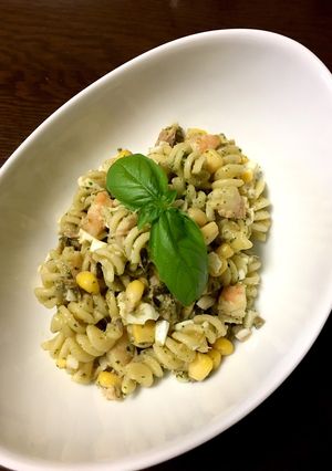 海老とバジルのショートパスタ(フジッリ)-レシピのメイン写真