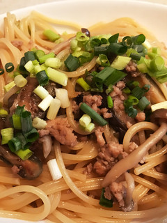 鳥ひき肉と茄子の時短 簡単 和風パスタ-レシピのメイン写真