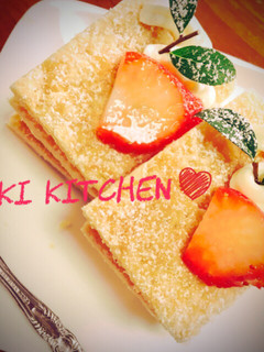 ♡本格!ケーキ屋さんの苺ミルフィーユ♡-レシピのメイン写真