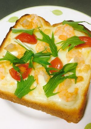 エビチーズトースト-レシピのメイン写真