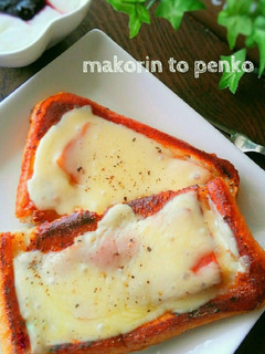 卵無し*ベーコンチーズのフレンチトースト-レシピのメイン写真