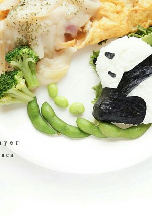 反省ﾊﾟﾝﾀﾞおにぎり-レシピのメイン写真