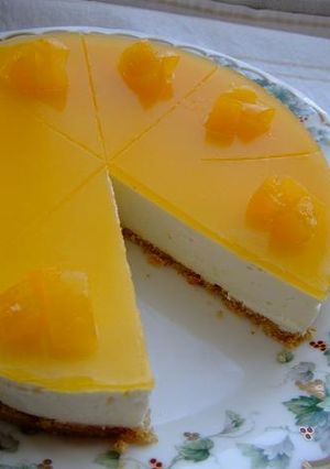 アプリコットレアチーズケーキ-レシピのメイン写真