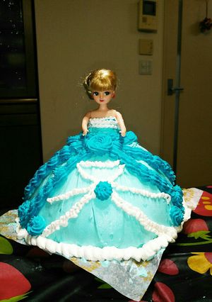 リカちゃんのドレスケーキ-レシピのメイン写真